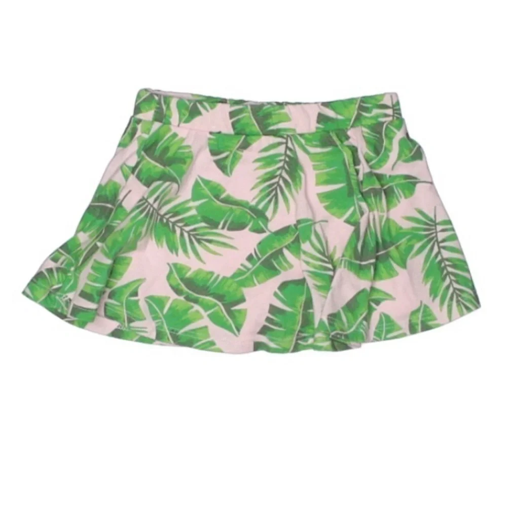Children’s place palm island print pink cotton skirt vacation 18-24 m